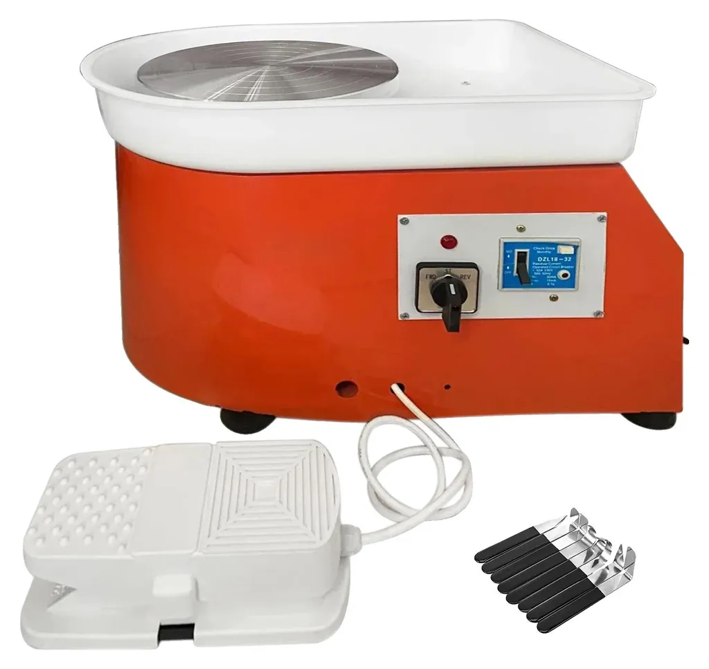 Tour de potier électrique 25 cm 280W - Machine de poterie silencieuse