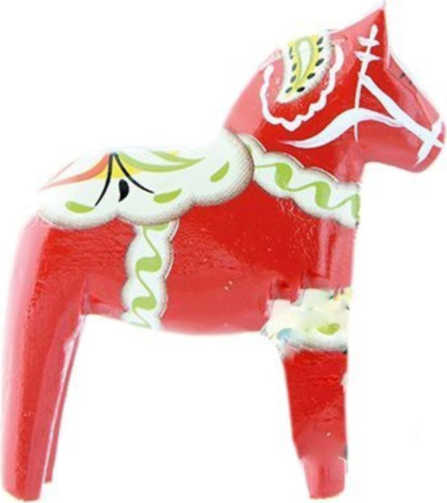 Dalapferd - das original aus Schweden - handbemaltHolz 13cm rot