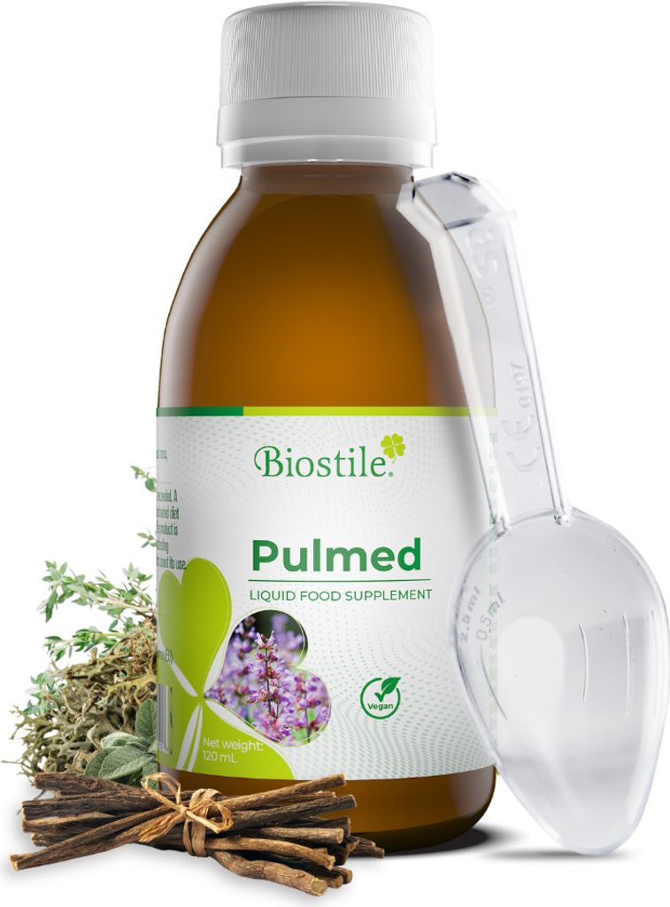Biostile Pulmed – Kräutersirup mit Salbei, Thymian und Süßholzwurzel für Atemwege