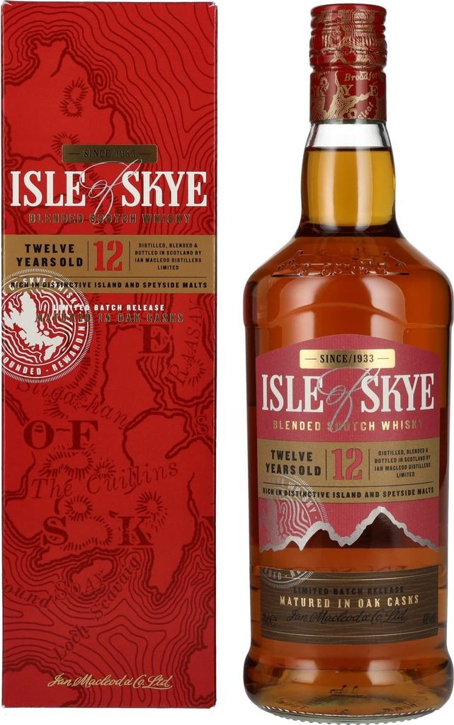 Isle of Skye 12 Years Old Blended Scotch Whisky 40% Vol. 0,7l in Geschenkbox