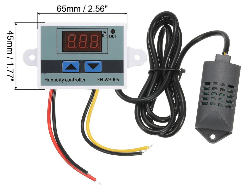 24V DC LED Digital Luftfeuchte Messger?t Sensor Hygrometer Schalter Regler 0 bis 99% RH XH-W3005 fš¹r Treibhaus Haus Brauerei