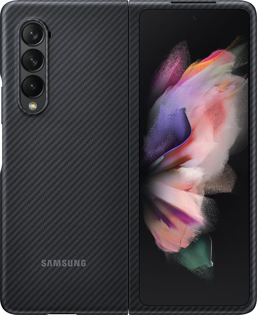 Pokrowiec Samsung Z Fold3 z włókna aramidowego czarny Zdjęcie produktu 