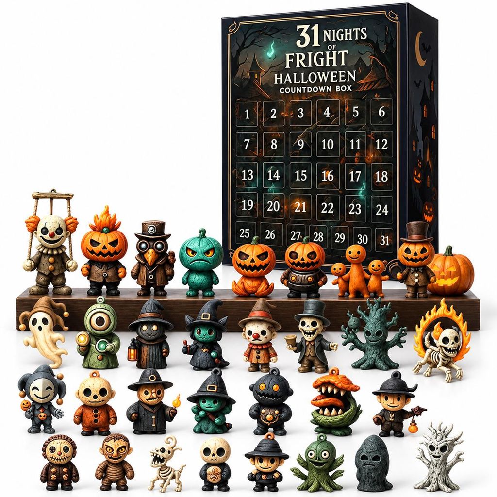 Halloween Adventskalender 2026, 31 Tage Grusel Countdown Produktbild 