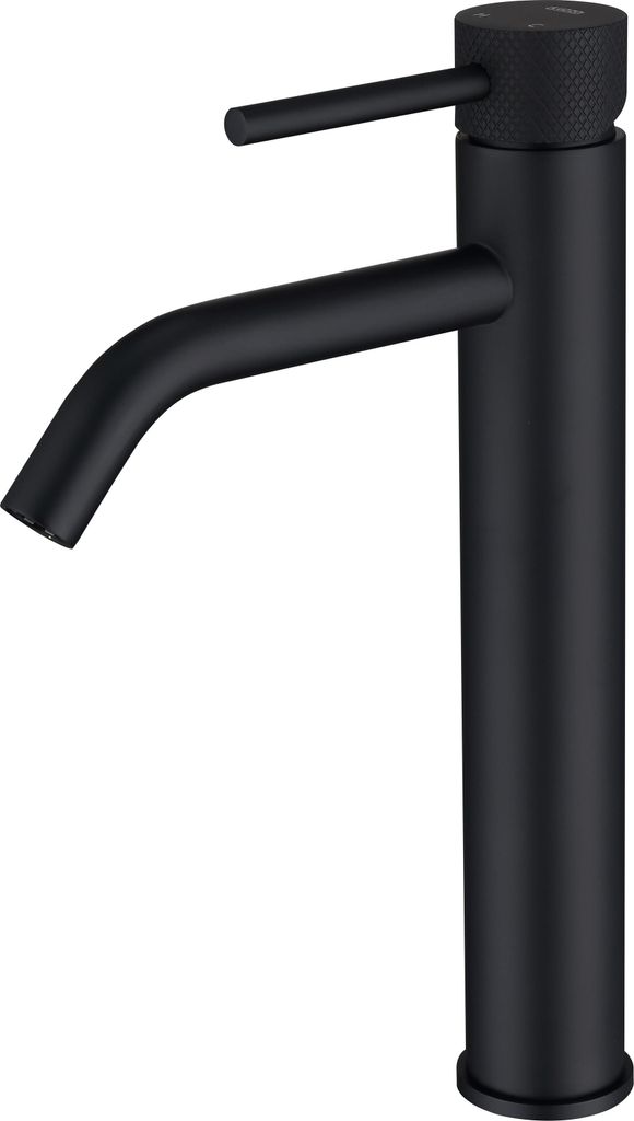 Luzzo Serru - Messing-Waschtischarmatur High Diamondgrip - Mattschwarz