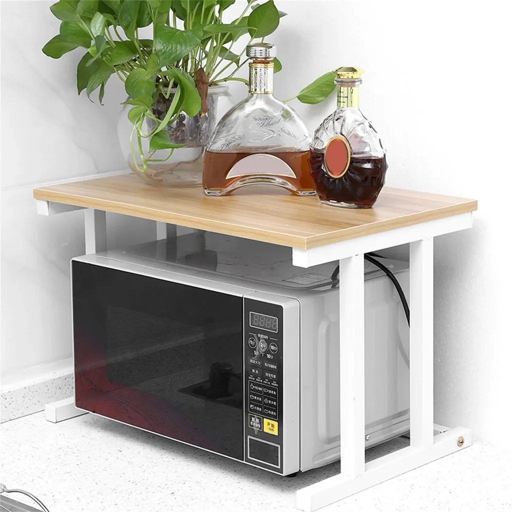 Rangement Micro-ondes pour Plan de Travail - Étagère Rotative 360° - 3