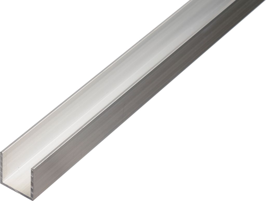 Alberts U-Profil | Aluminium, natur | 1000 x 20 x 20 mm