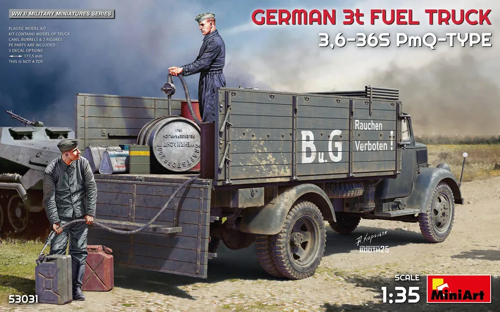 Kit maquette Camion-citerne allemand 3t avec équipage : réalisme 1:35