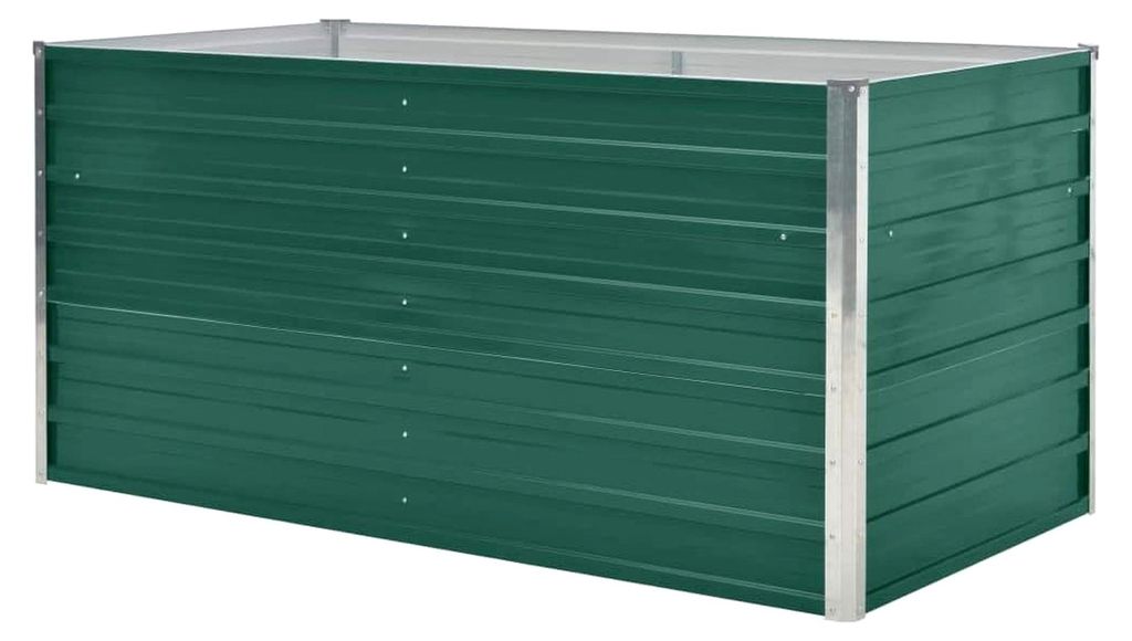Hochbeet Blumentopf Pflanzkübel Blumenkasten 160 x 80 x 77 cm aus verzinktem Stahl für Terrasse und Garten