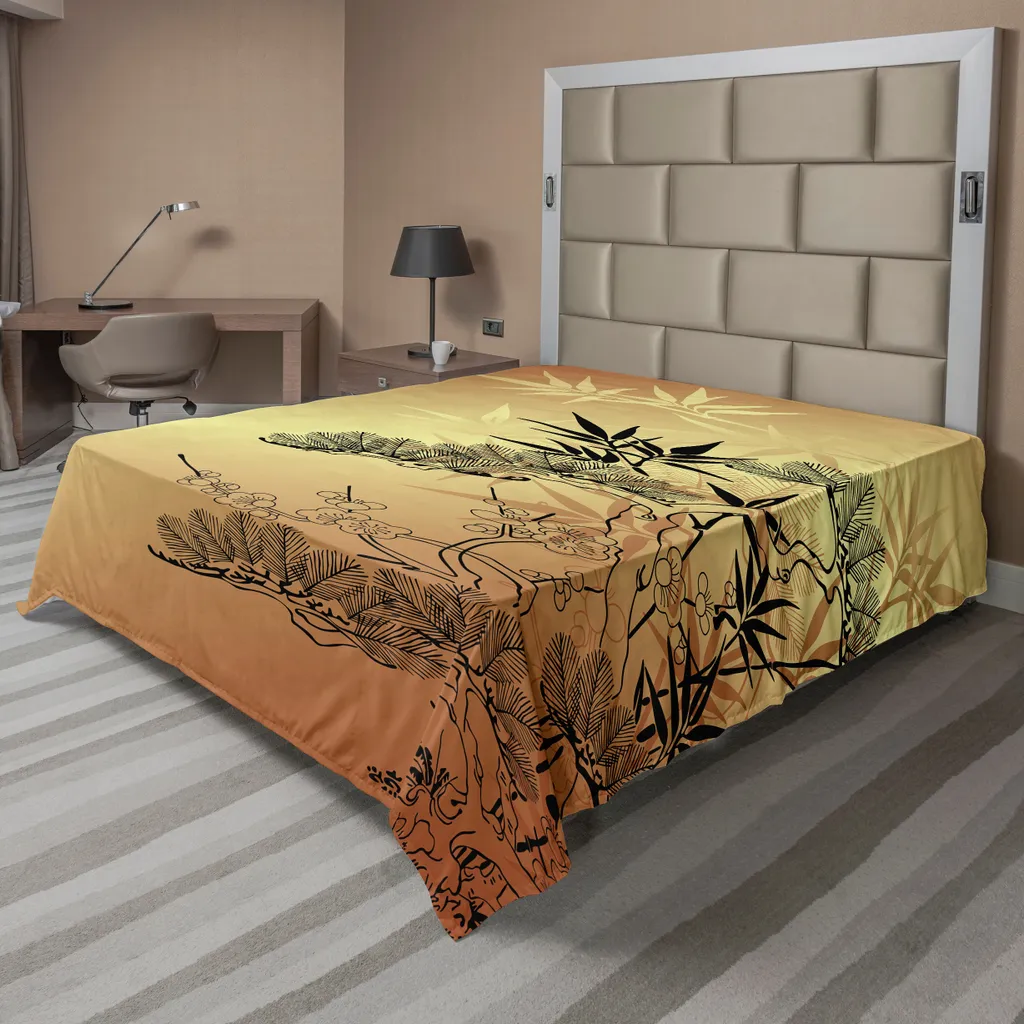 Lenzuolo ABAKUHAUS Qualità Hotel 266x260 Bambù Nero Seppia