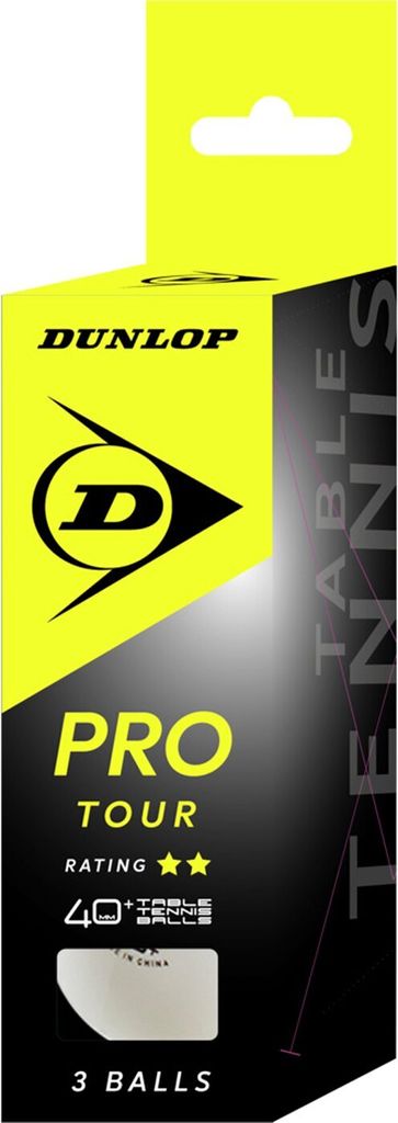 DUNLOP 40+ PRO TOUR 3 BALL WEIß WHITE WHITE Produktbild 