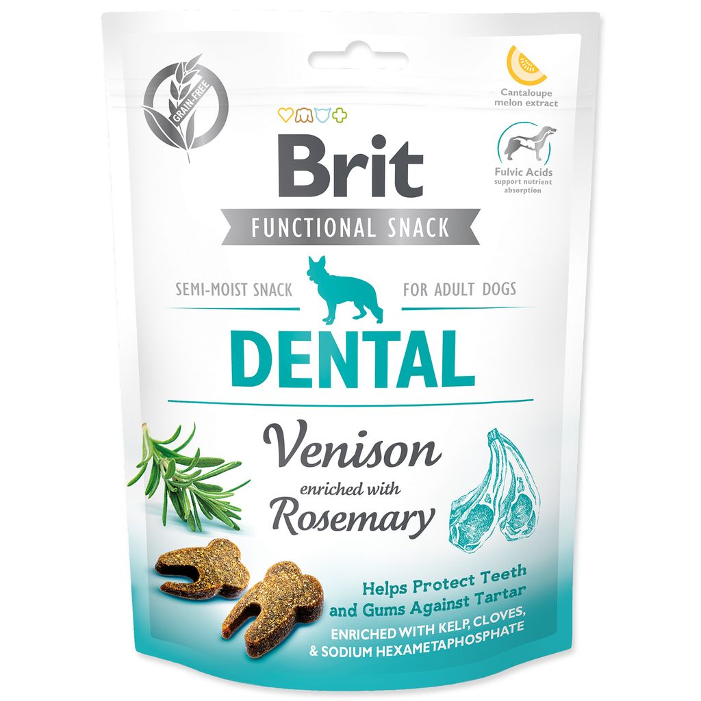 Brit Functional Snack Dental Venison, Pamlsky, Pes, Dospělý Obrázek produktu 