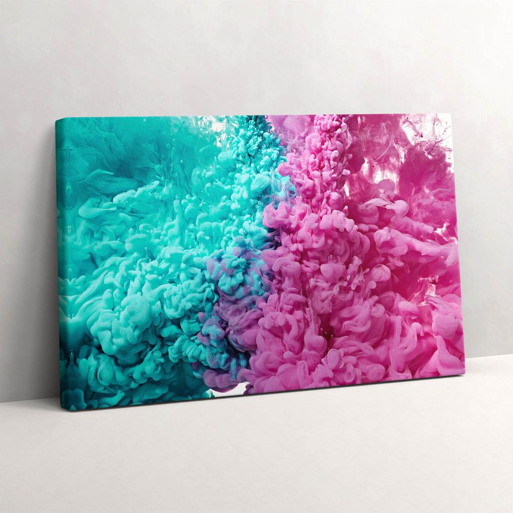 Moderne Kunst - abstrakte Flecken – Leinwandbild Wandbild – 30x20 cm – Leinwandbilder – Wandbilder – Schlafzimmer – Flur