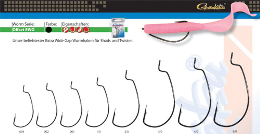 Gamakatsu Worm Offset EWG Gr.1 Produktbild 
