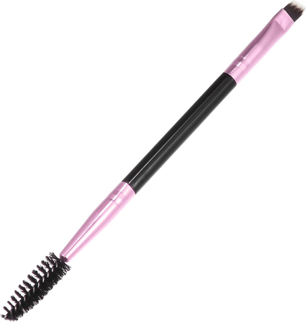 1 Stück Doppelseitige Augenbrauen Bürste für Frauen Augen Make-up Rosa Schwarz