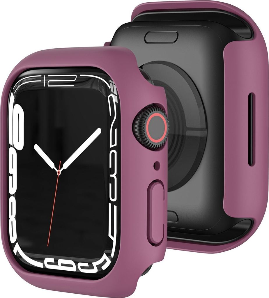 Mobigear Colors Dünn Apple Watch - 45 mm Hardcase Hülle - Weinrot