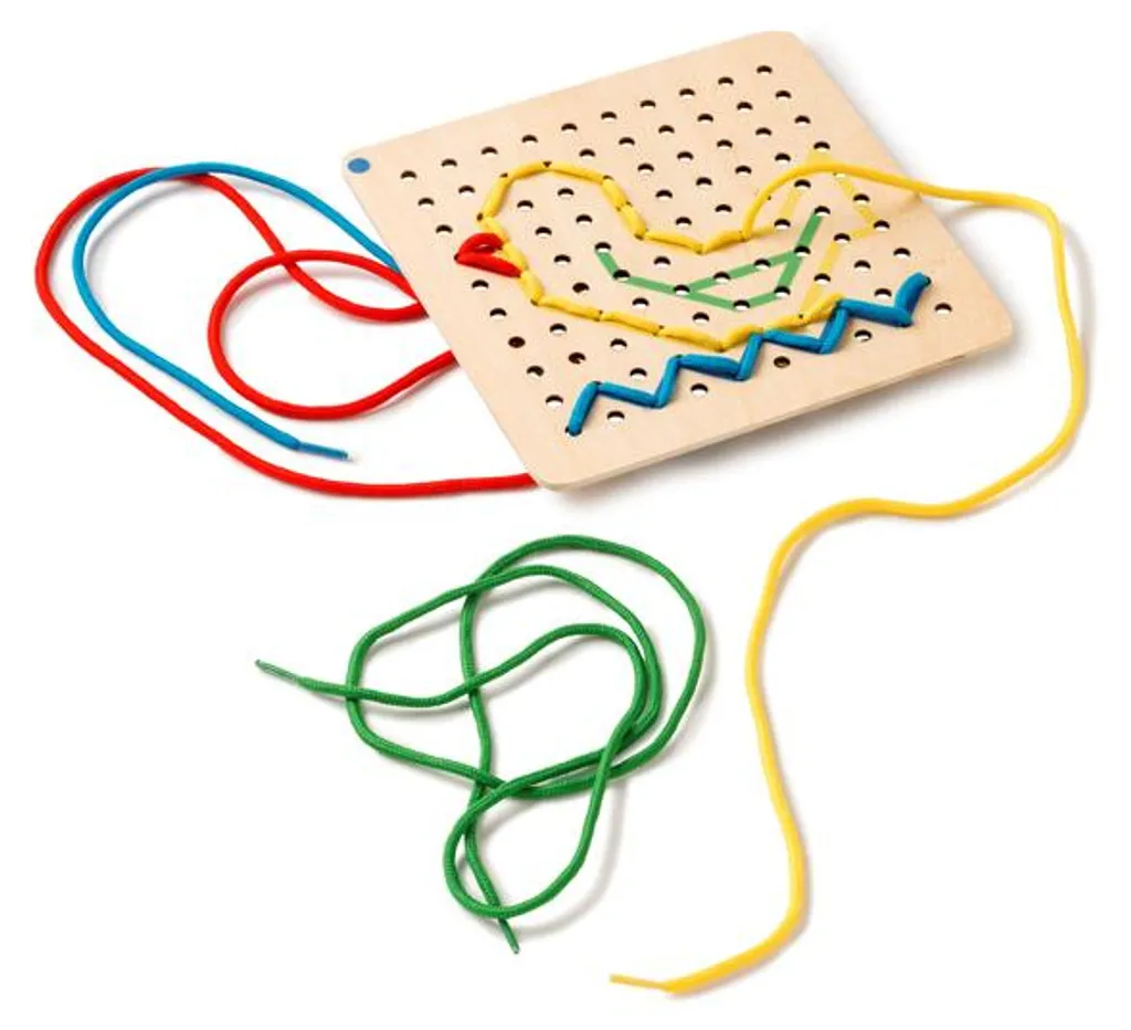 Tableau à lacer EDUPLAY Look et dentelle - Activité éveil créative