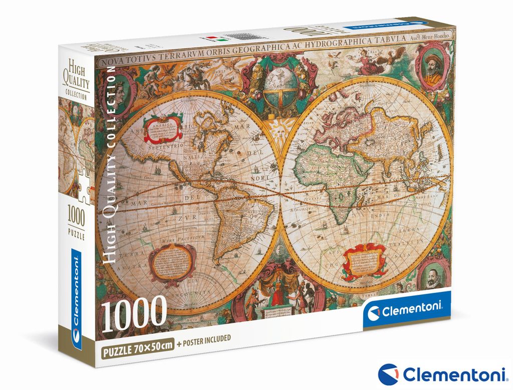 Clementoni Puzzle 1000 starých máp Obrázok produktu 