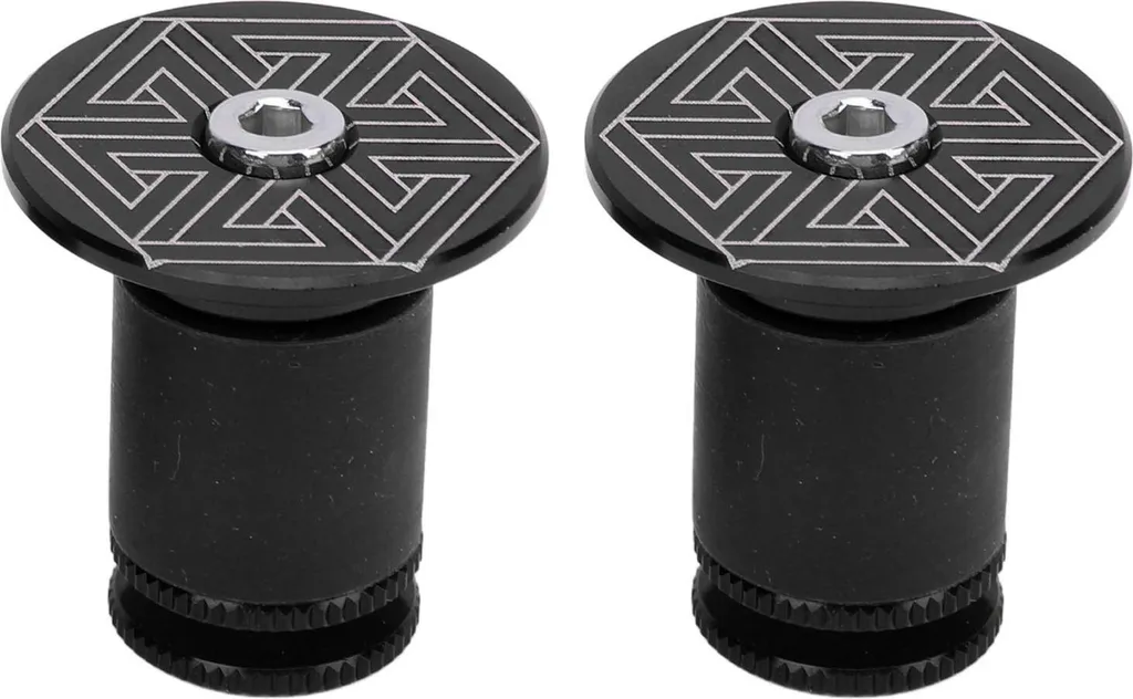Terminali Manubrio Universali in Alluminio Nero - Accessori Bici Pro