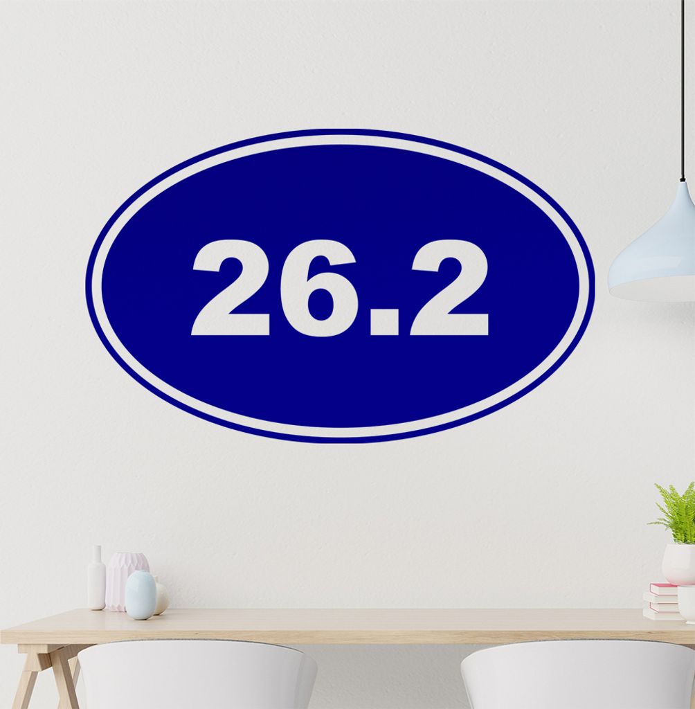 26.2 Wandtattoo in 6 Größen - Wandaufkleber Wall Sticker - Dekoration, Küche, Wohnzimmer, Schlafzimmer, Badezimmer
