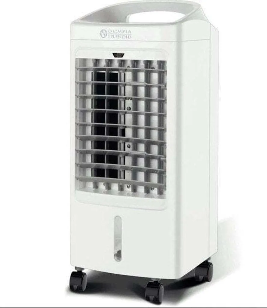 Rafraîchisseur d'air évaporatif mobile blanc pour maison et bureau