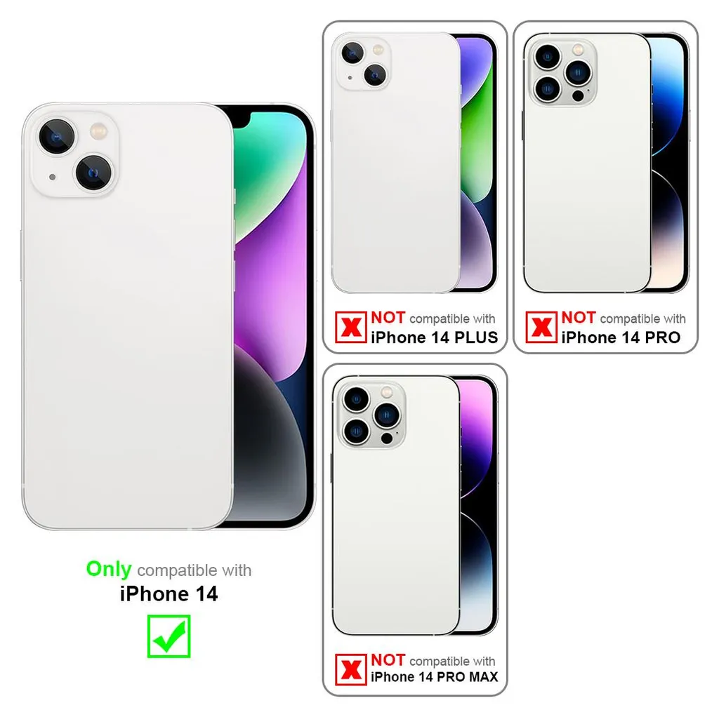 Custodia Magnetica iPhone 14 Cadorabo - Protezione Shockproof Nera - 2