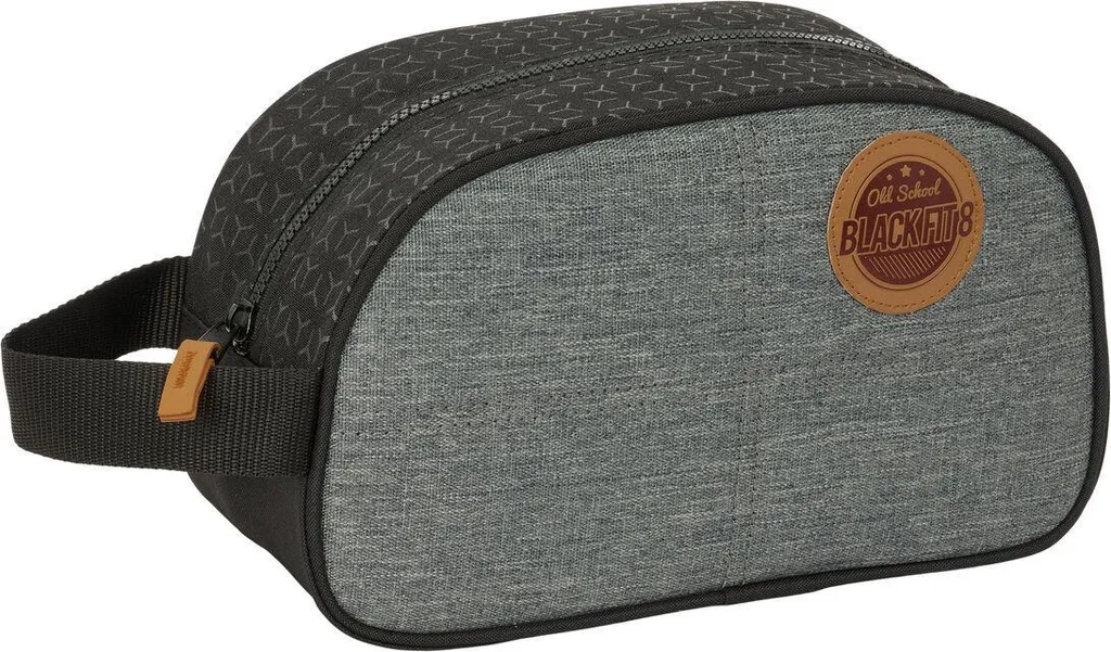 Grande Trousse de Toilette BlackFit8 Old school en Matières Recyclables