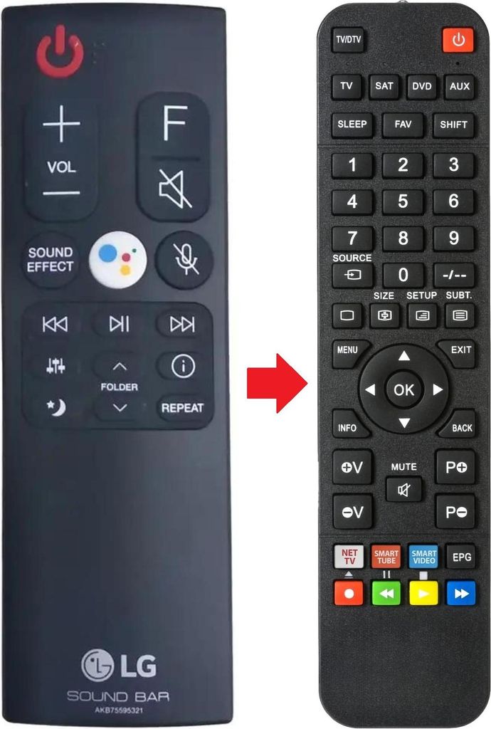 Fernbedienung passend für LG SL10Y | SL10YG | SL8YG