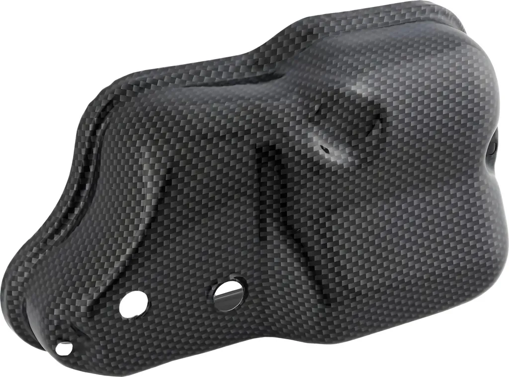 Cache carburateur métal aspect carbone pour Vespa PX80-200E et Lusso T5