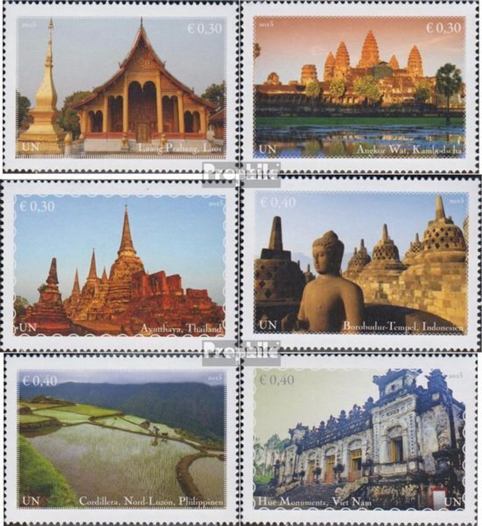 Briefmarken UNO - Wien 2015 Mi 886-891 (kompl.Ausg.) postfrisch UNESCO Welterbe