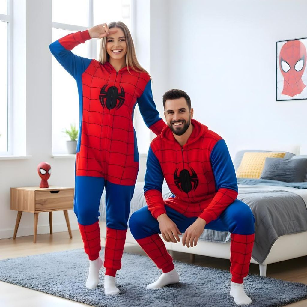 Piżama Onesie Kigurumi Kostium Przebranie Spiderman XXL: Zdjęcie produktu 