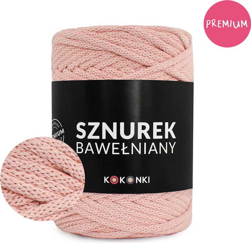 KOKONKI Premium Baumwollkordel 5 mm 100 m Makramee-Kordel Produktbild 