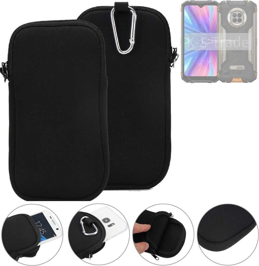 K-S-Trade Neopren-Hülle Handyhülle kompatibel mit Doogee S96 GT Schutzhülle Neoprenhülle Sleeve Schutz-Hülle Gürtel Tasche Case Holster