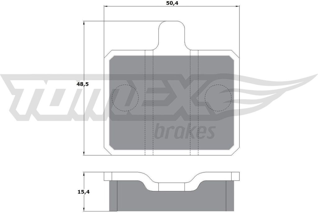 TOMEX brakes Bremsbeläge Satz Vorne Bremsklötze für SKODA 105,120 (742) TX 10-25