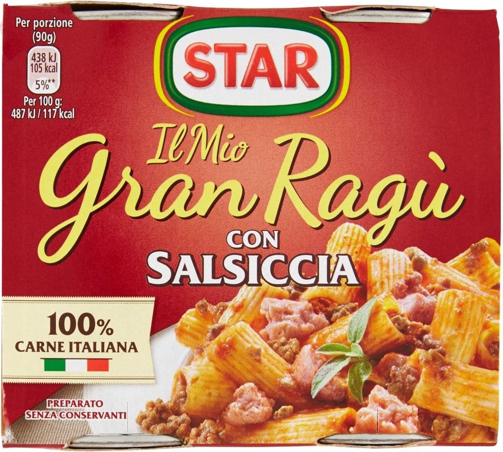 3x Star Il mio Gran ragù 'Con Salsiccia', 2 x 180g