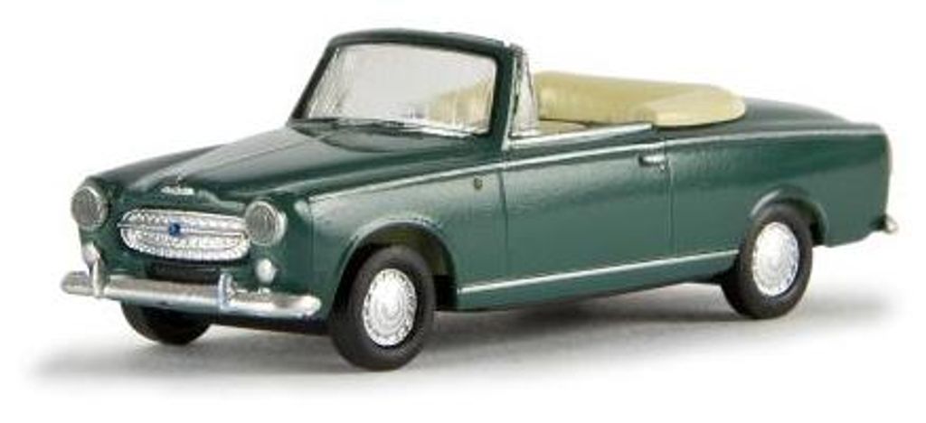 Brekina PKW Peugeot 403, blaugrün von Drummer Produktbild 