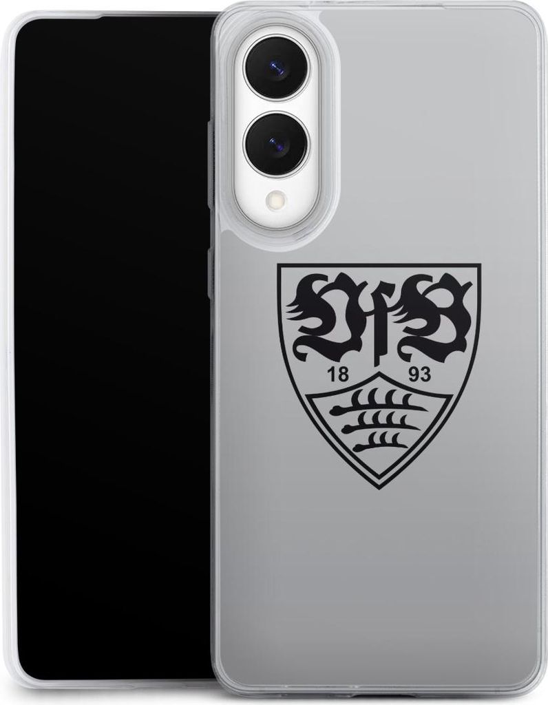 DeinDesign Slim Hülle für Samsung Galaxy S25 Edge Silikon Case Ultra Dünn Handyhülle Logo Offizielles Lizenzprodukt VfB Stuttgart