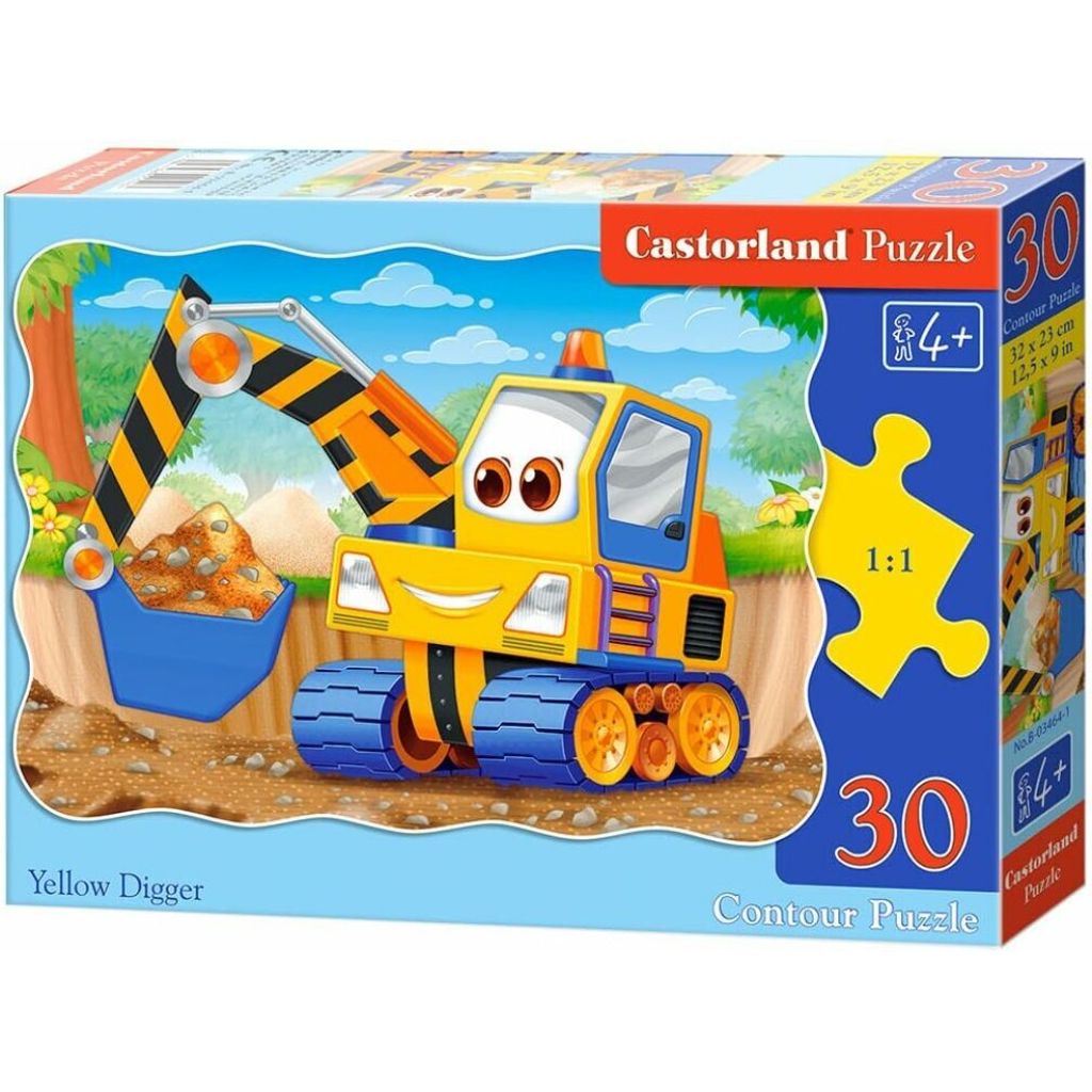 Castorland Yellow Digger Puzzle 30 Teile B-03464