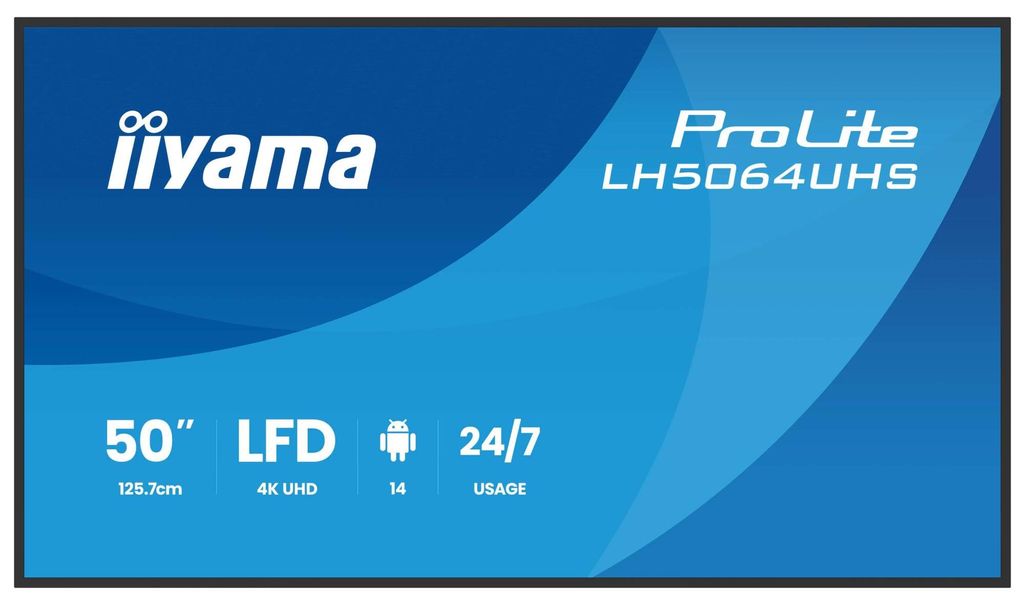 iiyama ProLite LH6564UHS-B1AG, Public Display, (UltraHD/4K, VA, WiFi