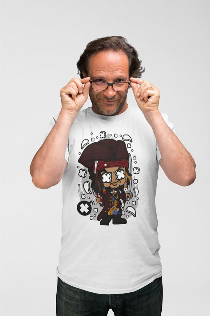D&B Uni Polo PC00055 Jack Sparrow Weiß-Größe 2XL