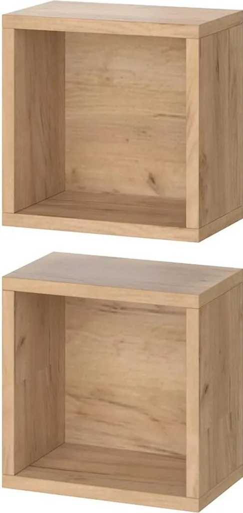 Vicco Senyo Armoire Murale Chêne de Force Doré 25x25cm Set de 2 Modèle 36364