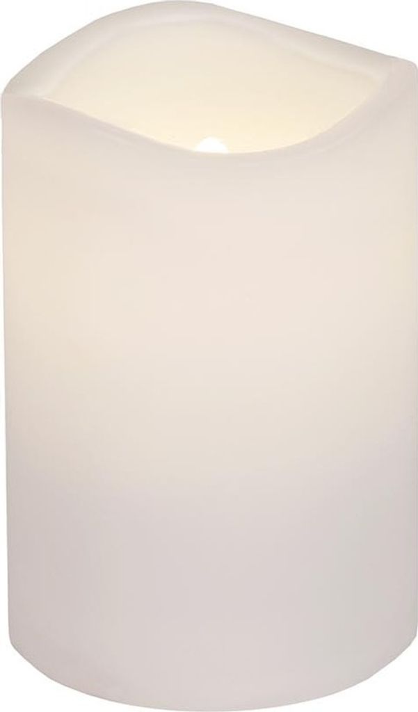 Star Trading LED Kerze weiß 7,5x11,5cm Kunststoff 6/18h Produktbild 