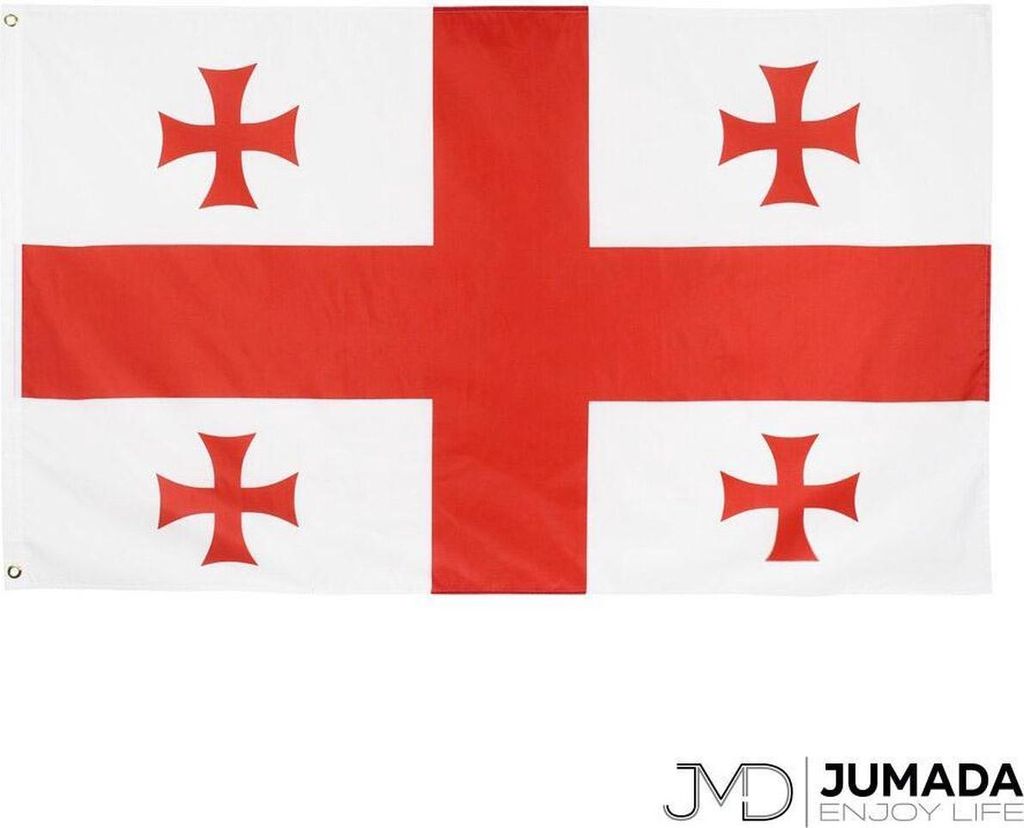 Jumadas georgische Flagge – Flagge Georgien – Produktbild 