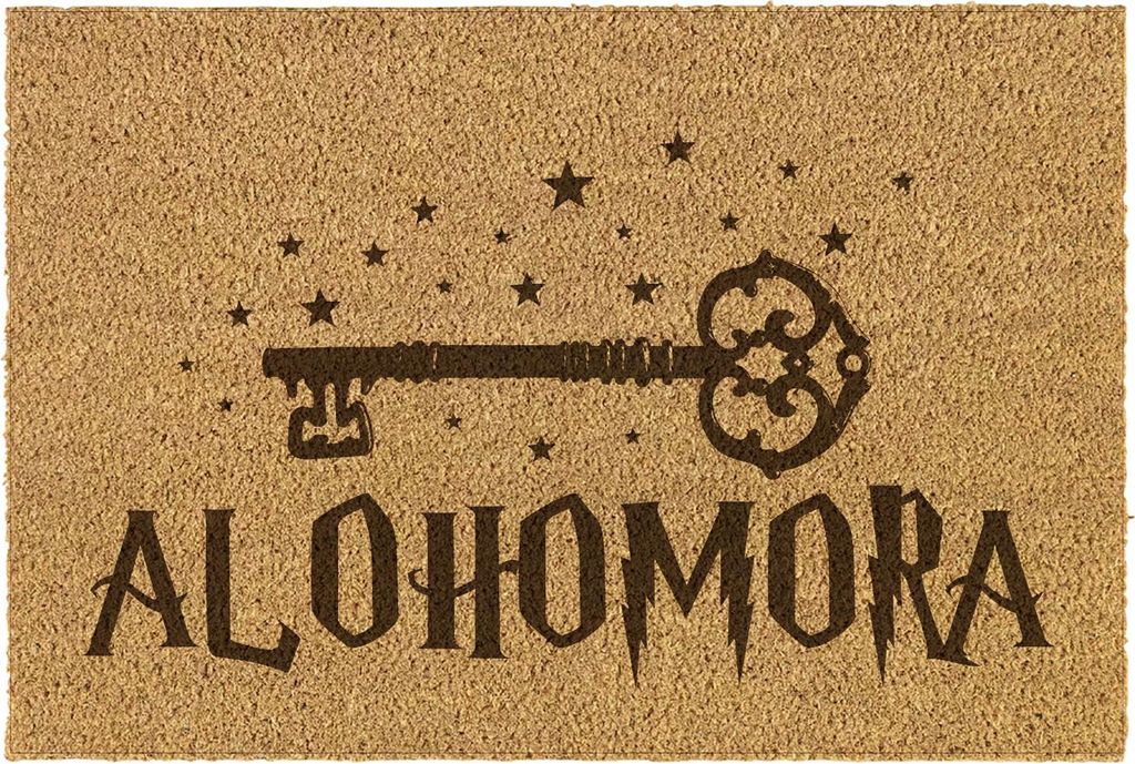 Kokosová Rohožka „ALOHOMORA“ – Vtipná a Protiskluzová Obrázek produktu 
