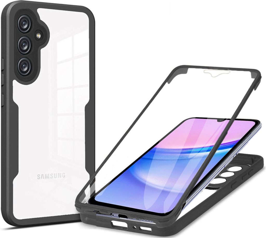 360° Hülle für Samsung A15, 360 Grad Handyhülle mit Produktbild 