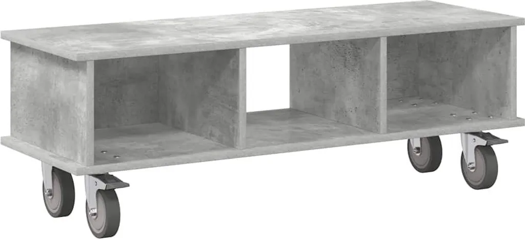 SYFAX™ Supporto TV Grigio cemento 100 x 35 x 35 cm Legno multistrato