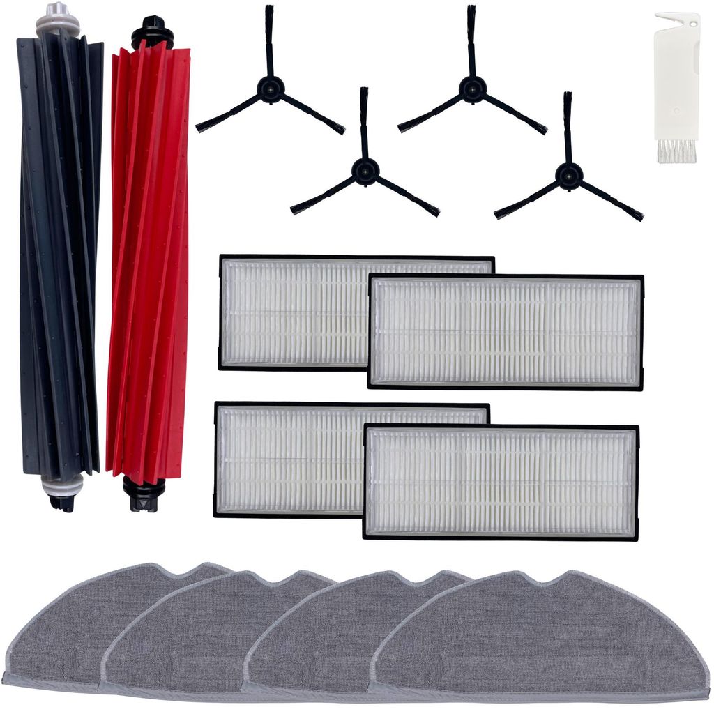 Zubehörpaket für Roborock S8 PRO ULTRA – Filter/Wischmopp/Seitenbürste/Extraktionswalze – Phonillico