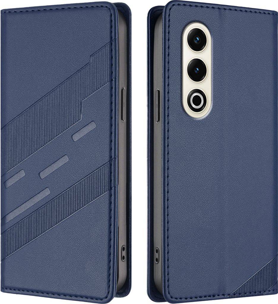 Hülle für itel S25, Kunstleder Brieftaschen Handyhülle mit Kartenfach und Standfunktion Blau