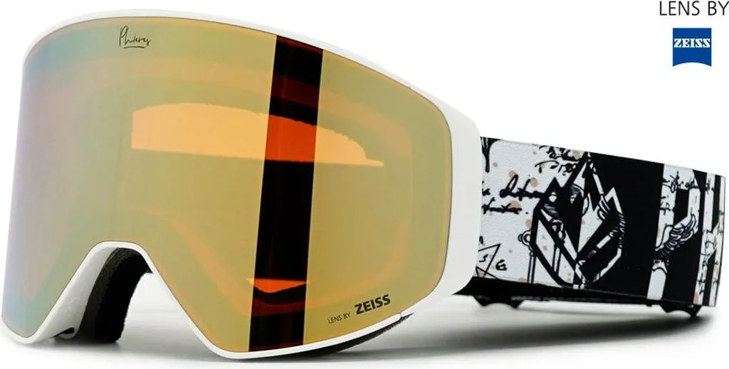 Lunettes de Soleil PHIERES PH-12sixty Blanc Mystic Gold S2 Premium