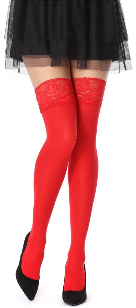 Bellivalini Bas Femme Microfibre 60 DEN avec Dentelle Image du produit 