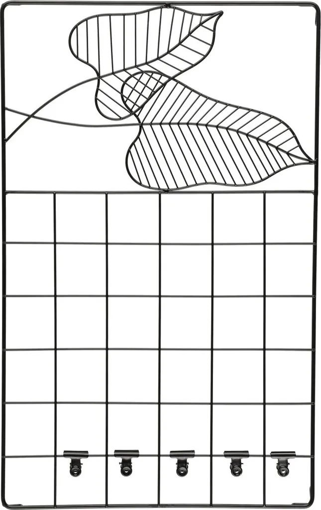 Organiseur mural grille métallique 38x60 cm - Stop au bureau encombré
